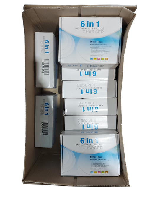 Lot 12x 6 IN 1 DIGTAL MULTI FUNCTION CHARGER