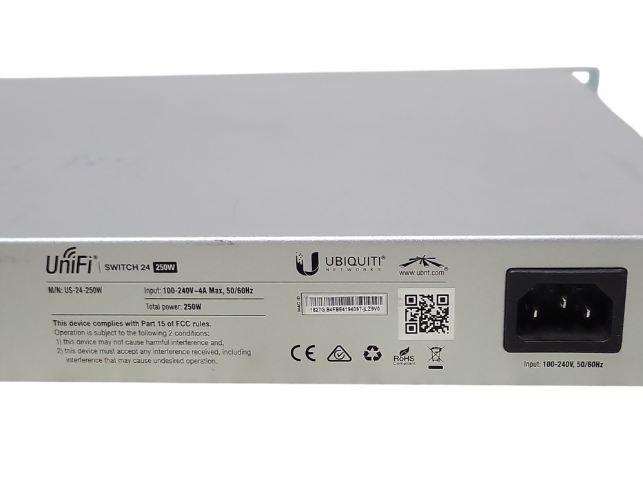 Ubiquiti Networks UniFi US-24-250W 24-Port Switch, READ _