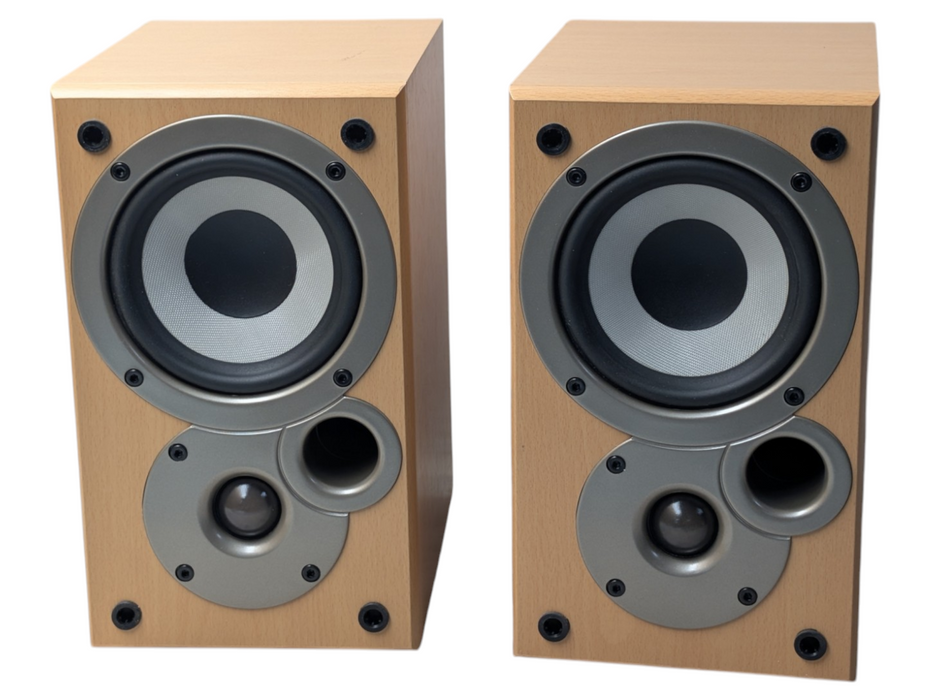 Pair DENON By MISSION SC-M50 2 Way Reflex 6 Ohms Bookshelf Speakers  -