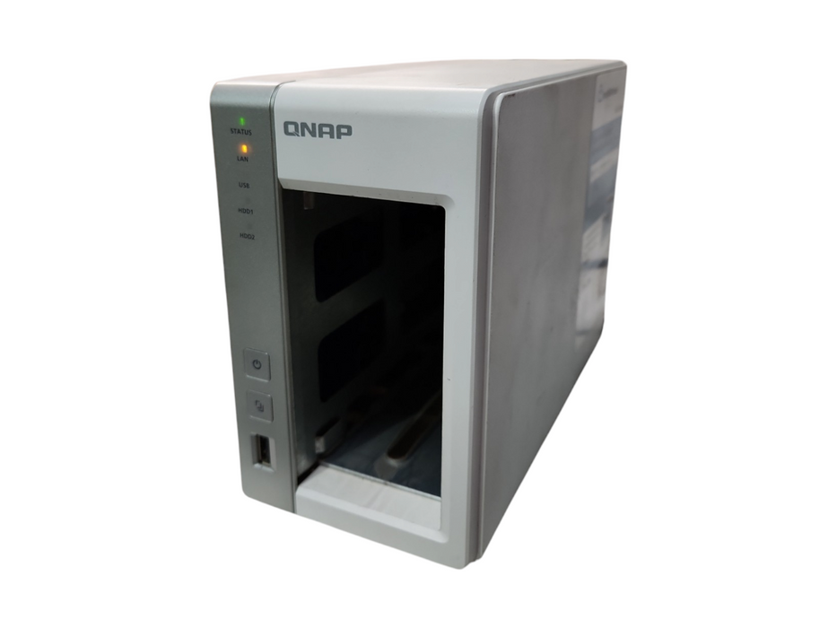 QNAP TS-220 2-Bay Network Attached Storage NAS Enclosure, No Caddies, READ