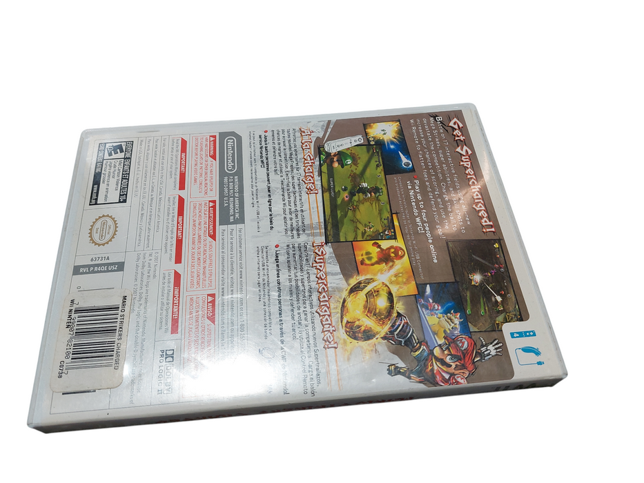 Nintendo Wii Mario Strikers Charged, cd with case & manual =
