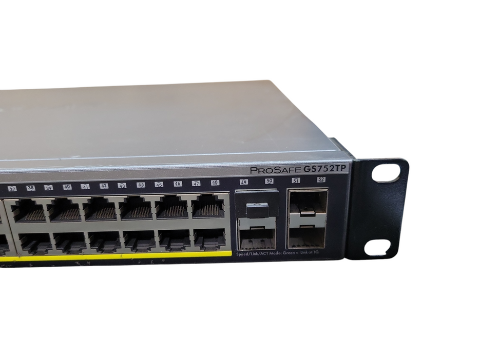 NetGear ProSafe GS752TP 48-Port Gigabit Smart Switch PoE+ w/4x SFP ports !