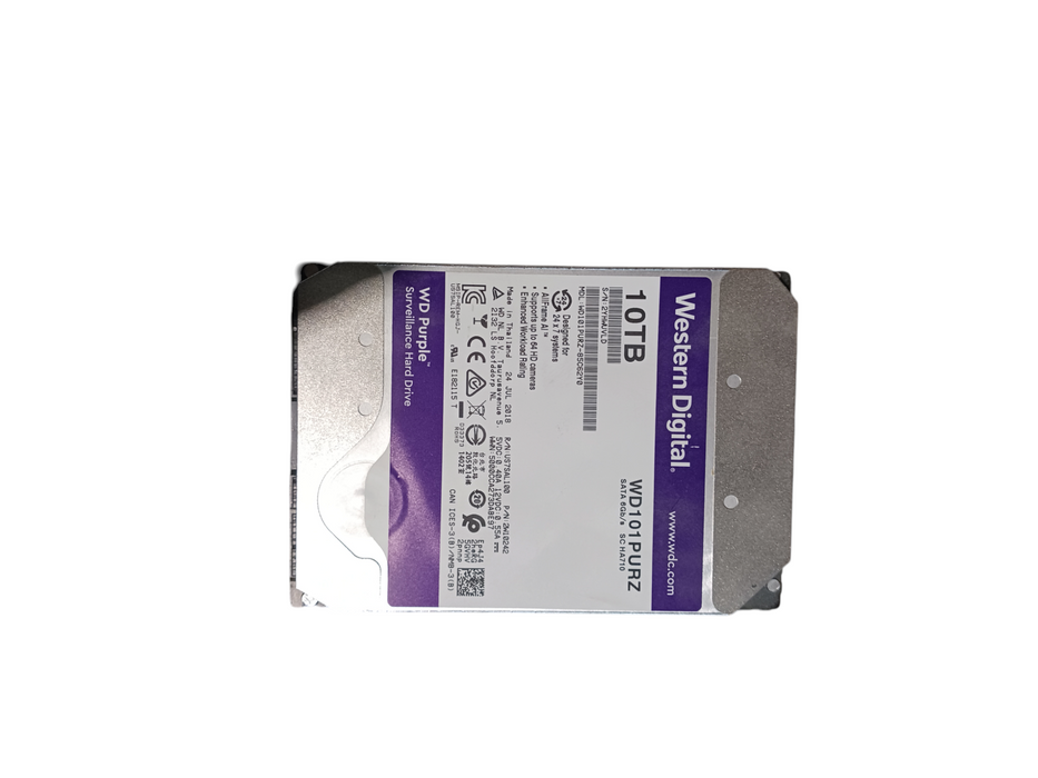 Western Digital Purple 10TB 7200RPM SATA 6Gb/s 3.5'' HDD WD101 PURZ