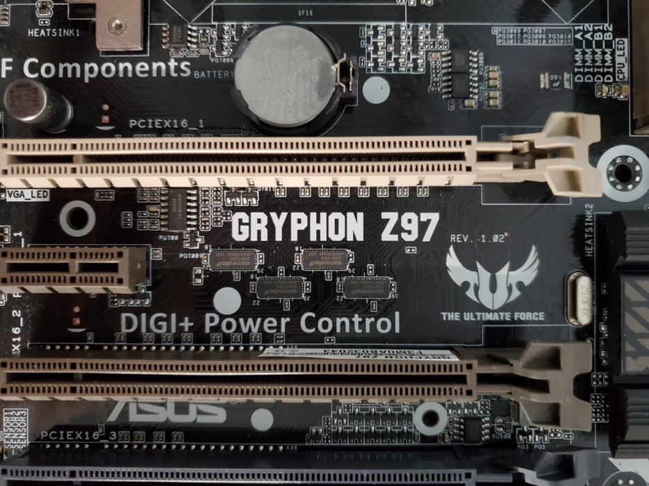 ASUS Gryphon Z97 Motherboard, No CPU, 32GB DDR3 w/ I/O Shield  _