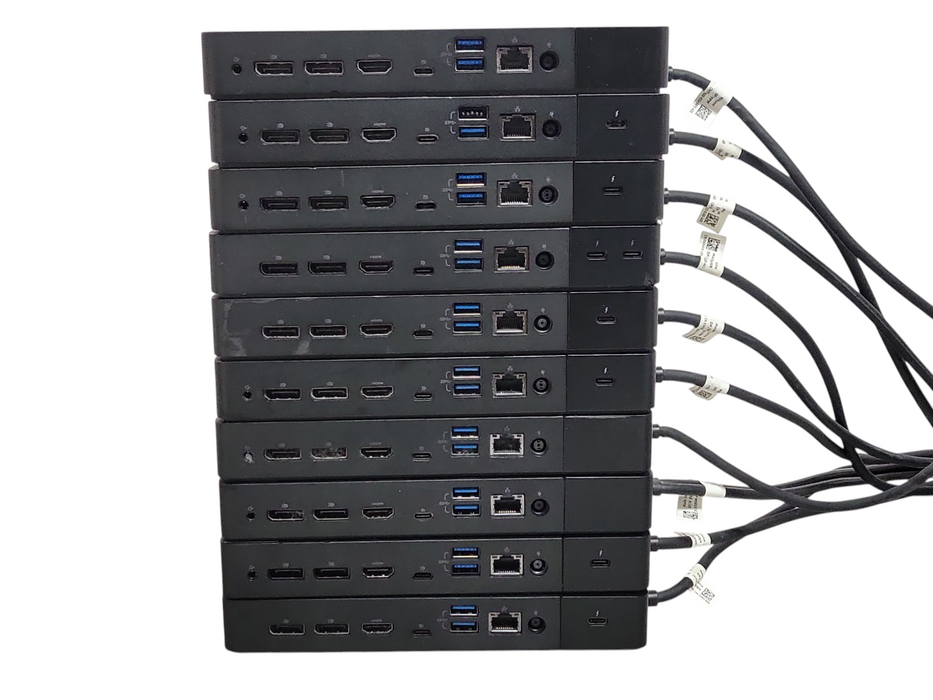 Lot of 10x Dell Assorted Model K20A001 USB-C Docking Stations, READ _