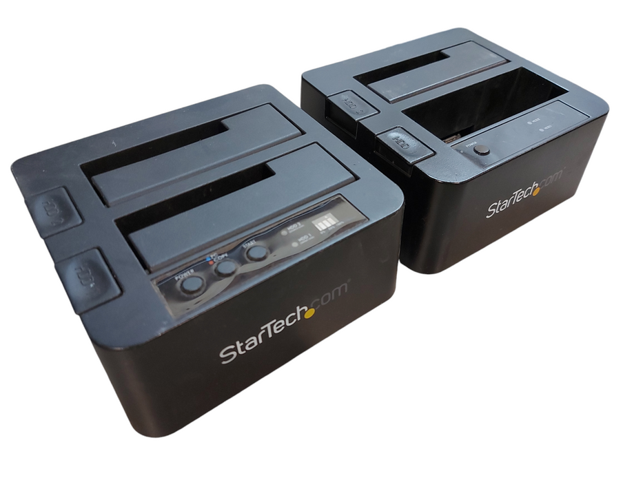 Lot 2x StarTech SATA Duplicator Dock and Dual-Bay Dock