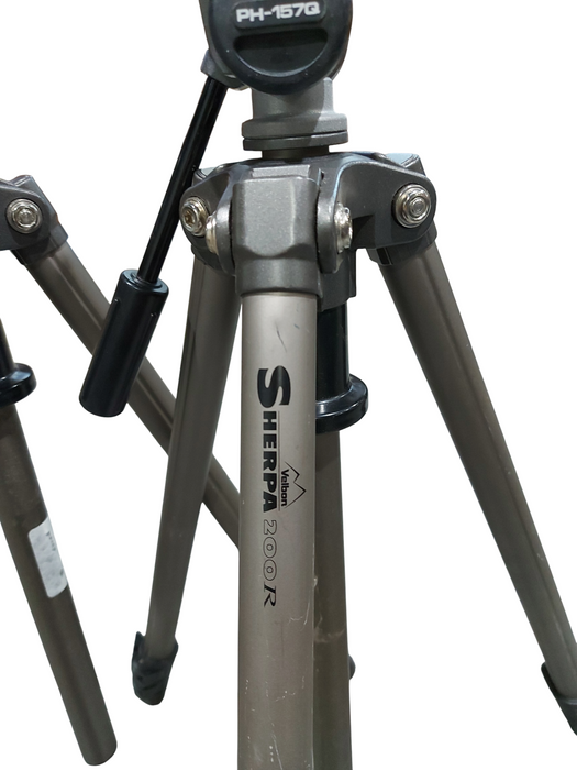 LOT 2X - Velbon Sherpa 200r Tripod, Velbon PH 157Q - Very Good Condition