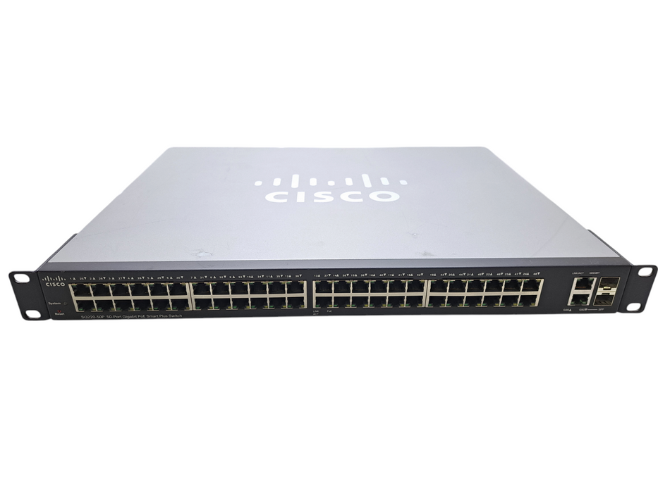 Cisco SG220-50P | 50-Port Gigabit PoE Smart Plus Switch w/ 2x SFP