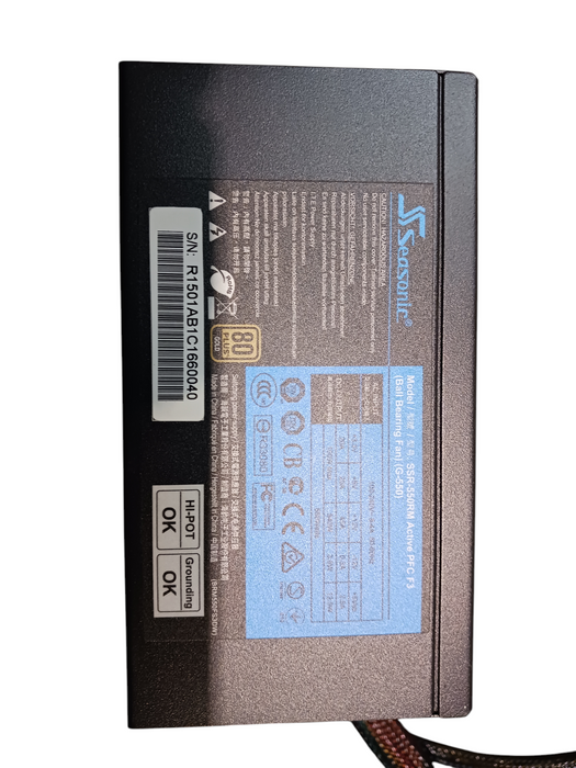 Seasonic G Series 80 Plus Gold 550W SSR-550RM Power Supply - Missing cables