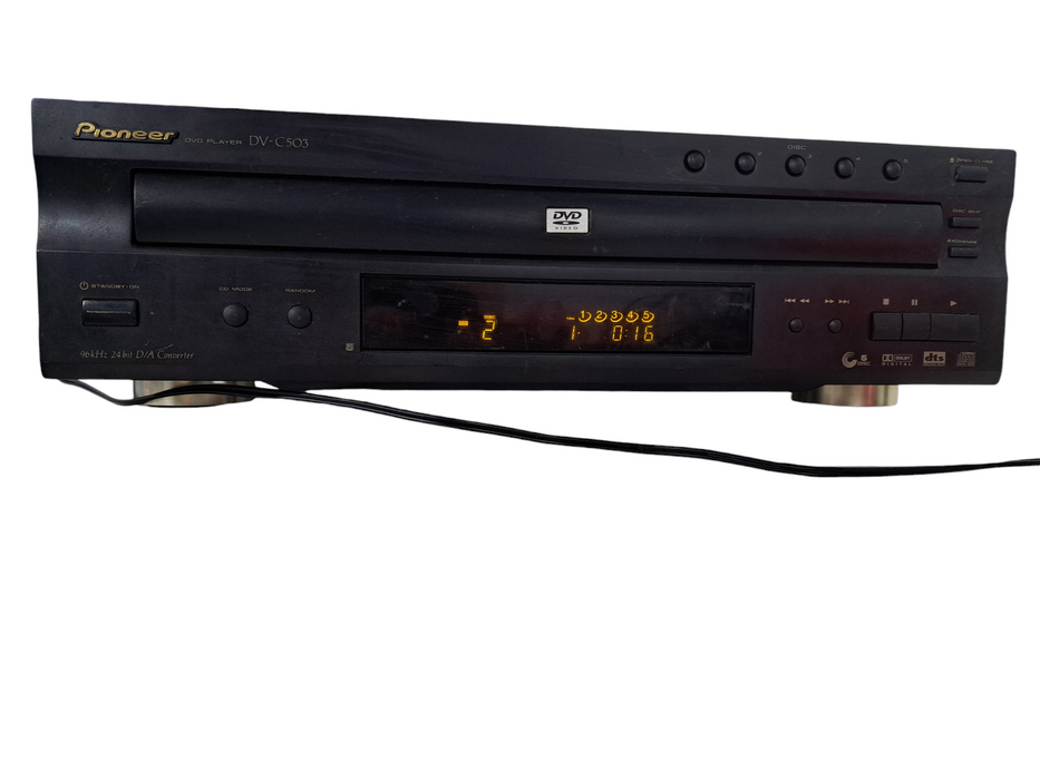 Pioneer DV-C503 5 Disc Carousel Changer DVD/CD Player READ