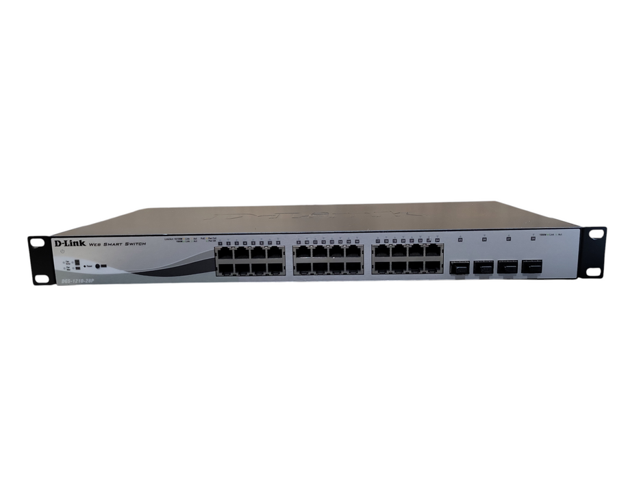 D-Link DGS-1210-28P 28-Port PoE Gigabit Web Smart Switch H/W:C1 !