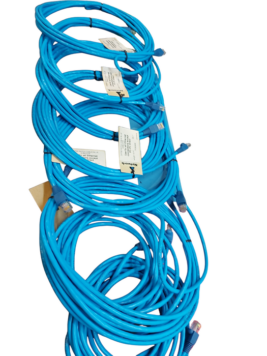 LOT 8X - 15FT CAT 5E Ethernet LAN Cable