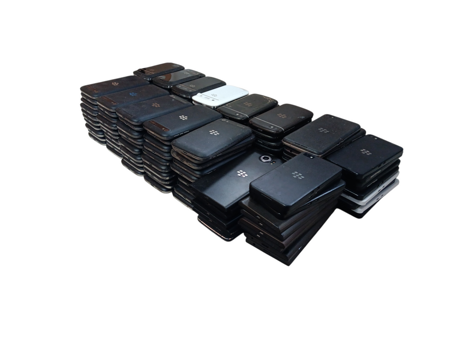 Lot of 150x Mixed Blackberry Smart Phones [Micro USB / AS-IS]
