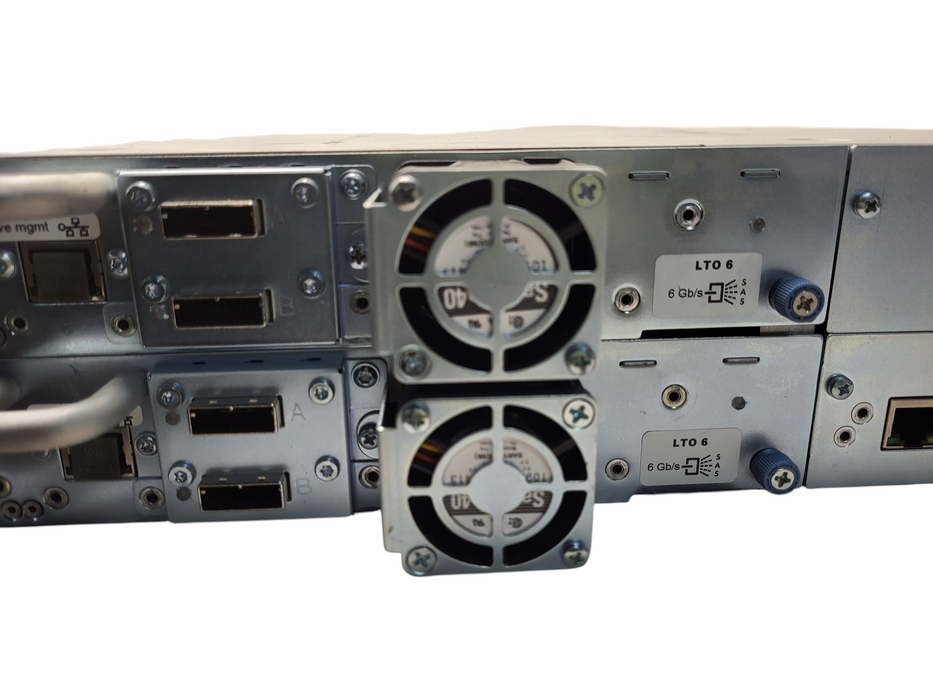 HPE HP StorageWorks MSL2024 Tape Library w/ 2x HP LTO-6 Ultrium 6250 SAS Tape Drive AQ288D#103 $