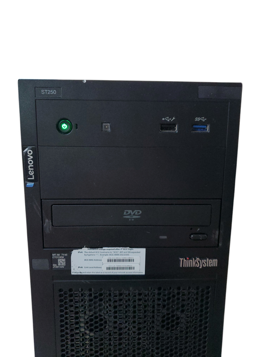 Lenovo ThinkSystem ST250 Barebones - No CPU/RAM *READ*