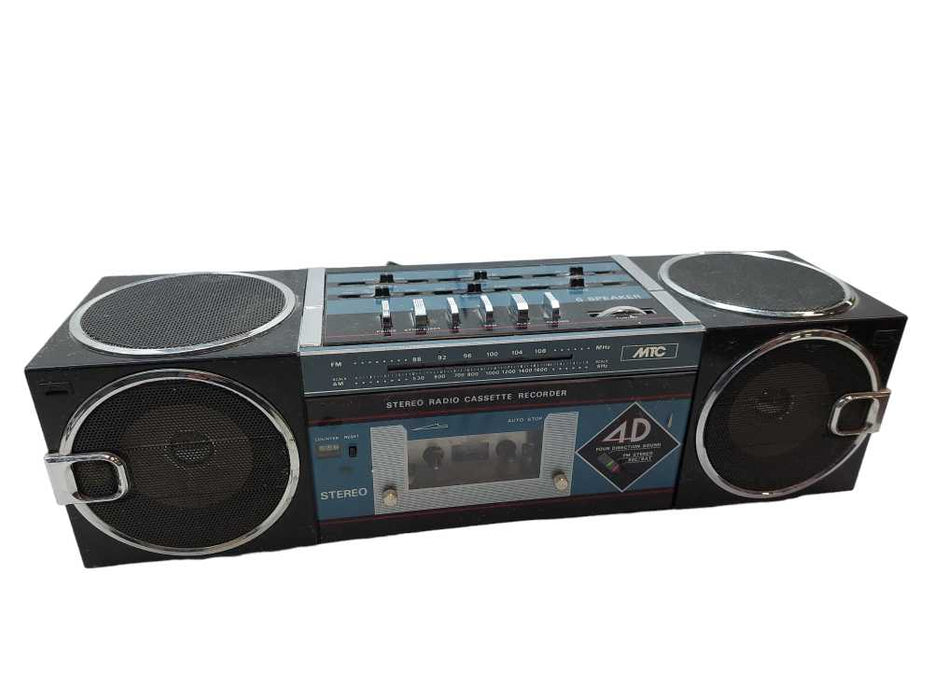 MTC AM/FM Stereo Radio Cassette Recorder Model: MS-2800B  4D Speakers  =