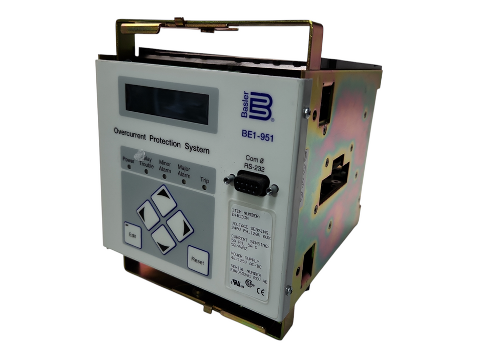 BASLER ELECTRIC BE1-951 OverCurrent Protectıon System, READ