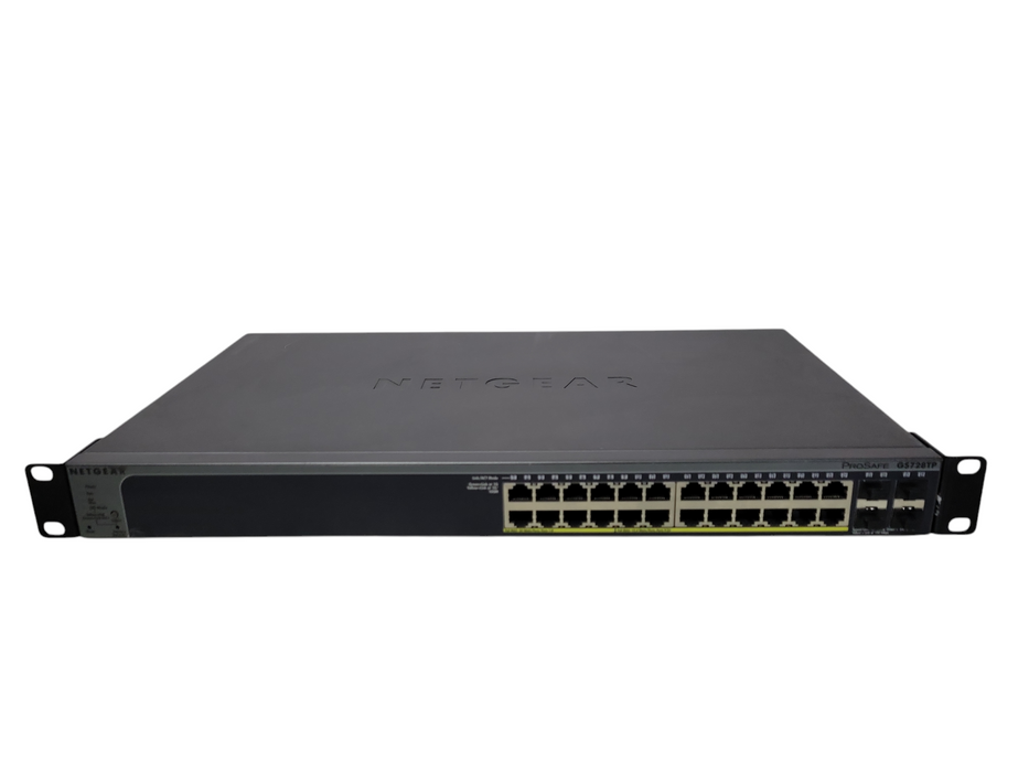 NetGear ProSafe GS728TP, 24-Port Gigabit PoE Smart Switch w/ 4x SFP _