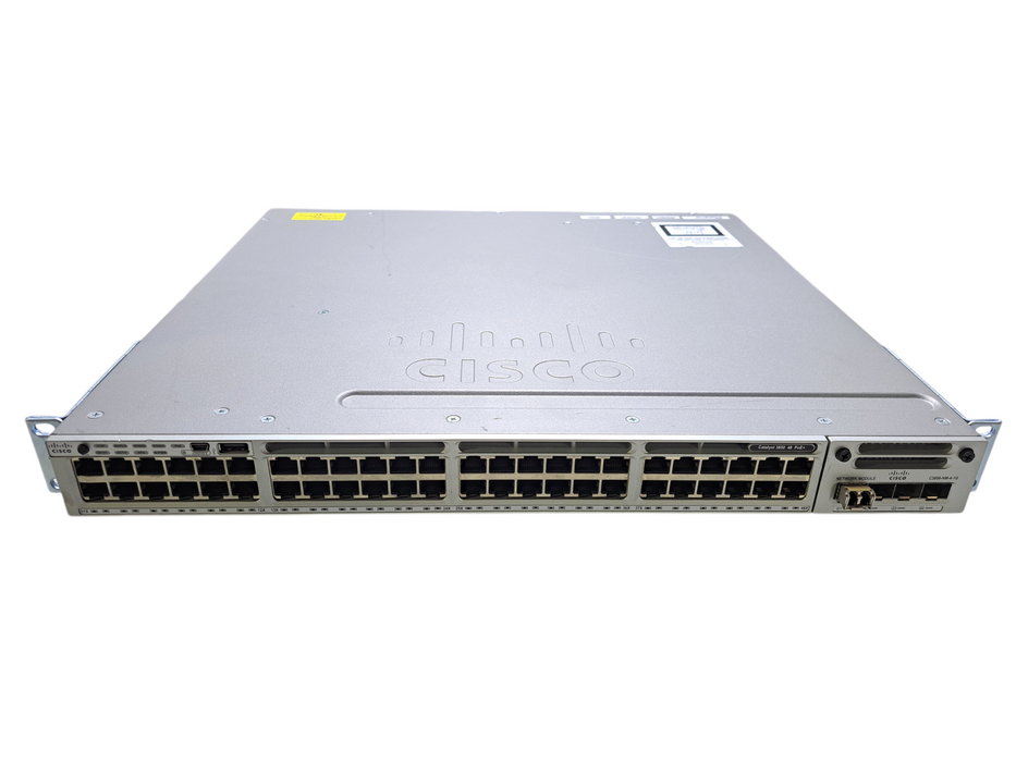 Cisco WS-C3850-48F-L V04 | 48-Port Gigabit PoE+, 4x SFP Switch | 1x 715W PSU