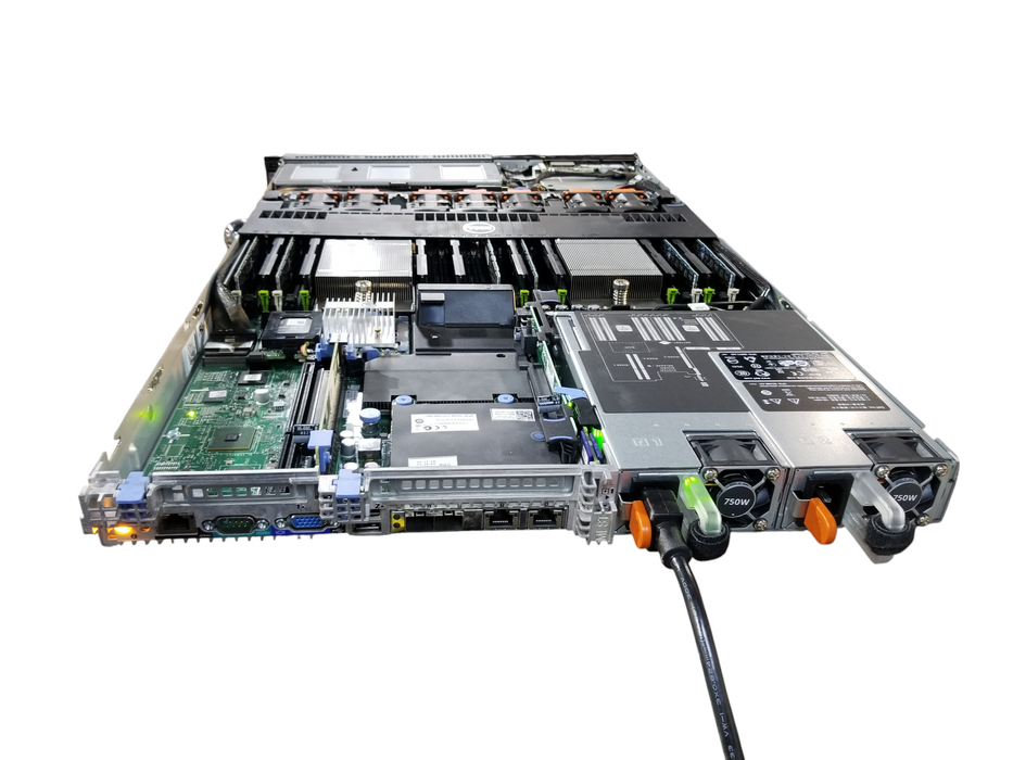 Dell PowerEdge R620 2x Xeon E5-2690-0 96GB DDR3 H710P-Mini & S110 2x750W