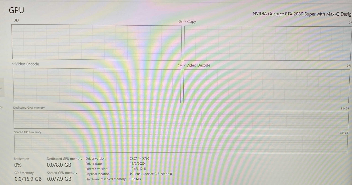 Lambda PC50DN i7-10875H RTX 2080 8GB GPU 16GB RAM 250GB SSD READ!  Lap200