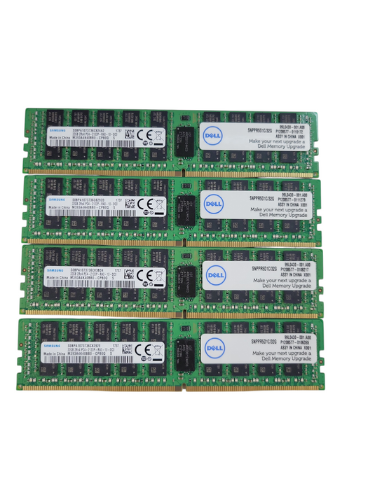 Lot of 4x - 32GB Samsung 2Rx4 PC4-2133P-R SERVER MEMORY  %