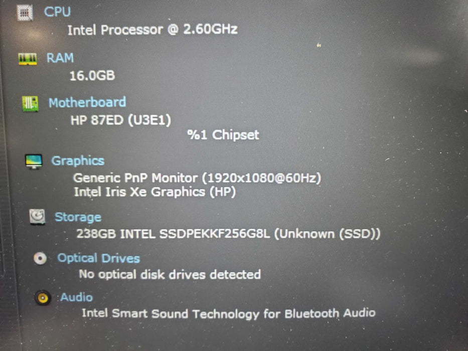 HP ProBook 650 G8 Intel Core i5-1145G7 16GB RAM 256GB NVMe   Lap200