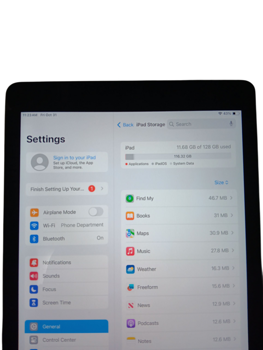 Apple iPad 6th Gen - 128GB - Space Gray [A1893]