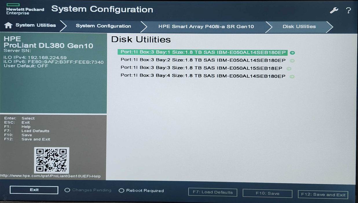 HP DL380 Gen 10 2U 8x2.5", 2x Xeon Silver 4110, 64GB DDR4, 4x 1.8TB SAS