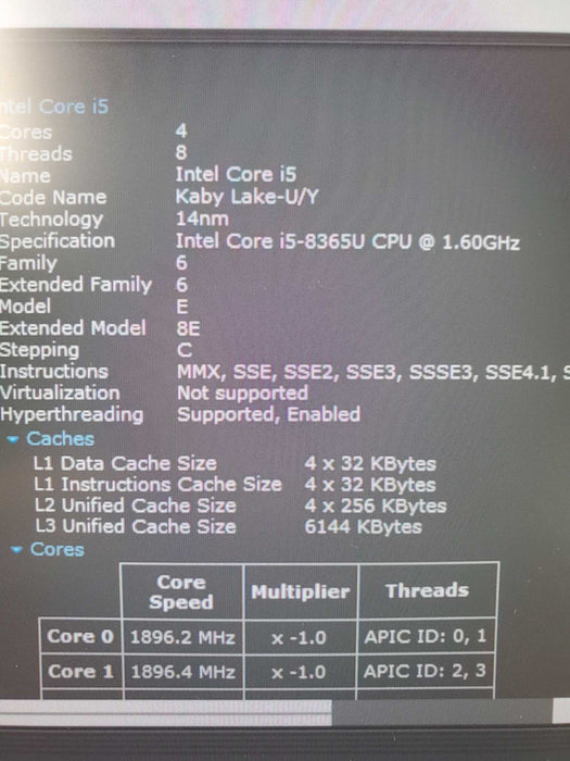 Dell Latitude 5300 13.3" FHD Intel Core i5-8365U 16GB RAM 256GB NVMe READ  Lap200
