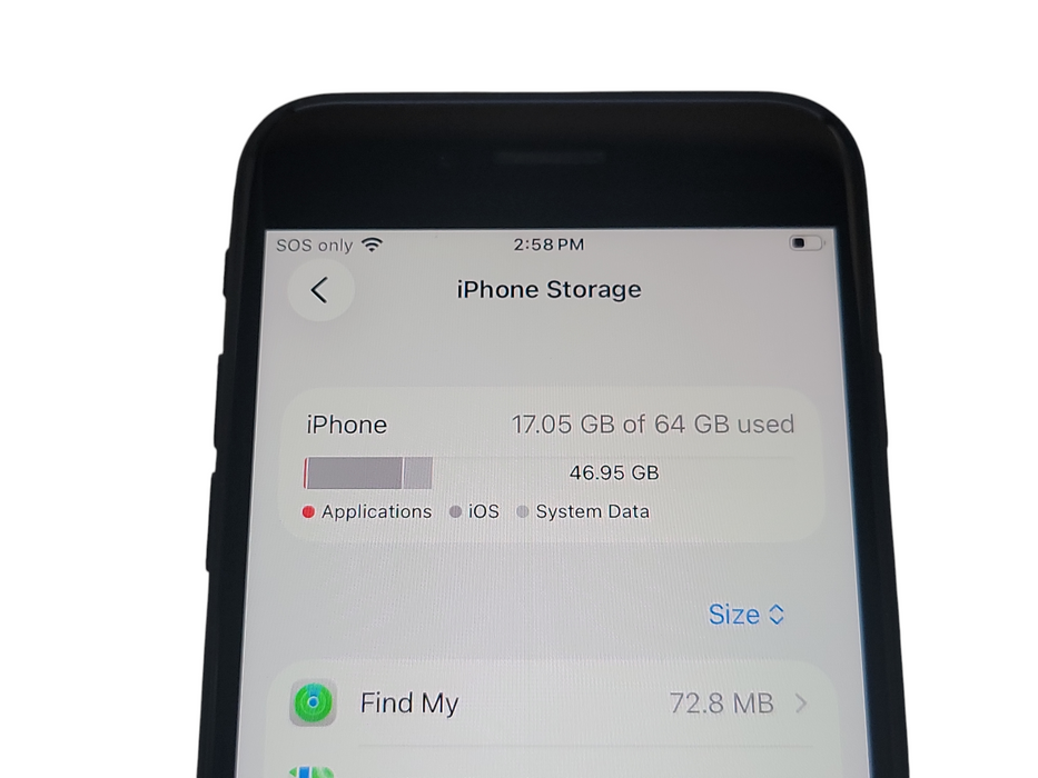 Apple iPhone SE 2 - 64GB - Space Gray [A2275] (