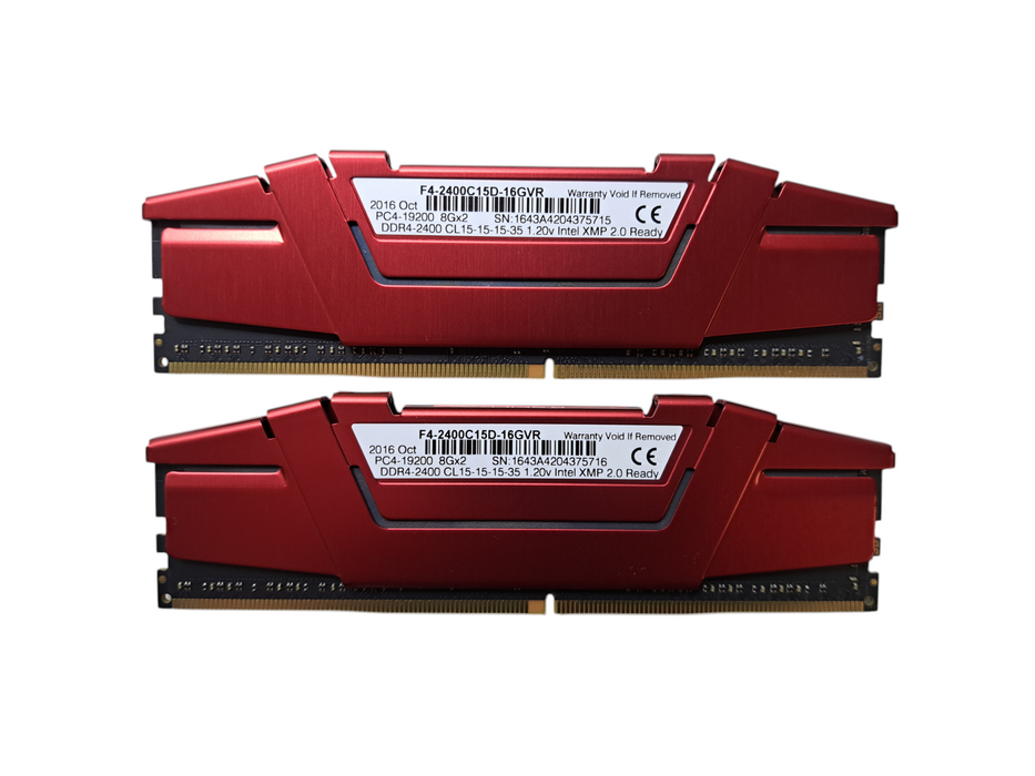 G.SKILL 16GB(2x8GB) DDR4 2400 MHz CL15 Desktop RAM (F4-2400C15D-16GVR) )