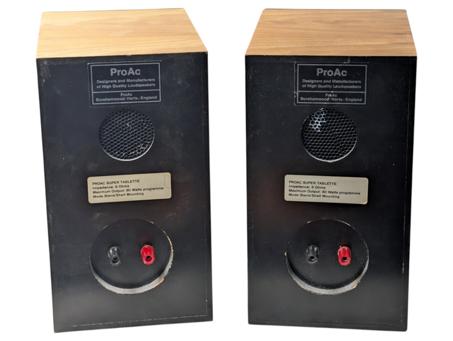 PROAC Super Tablette 8 Ohms 80 Watts Books Shelf Speakers made in England  -