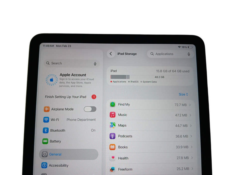 Apple iPad Air 4th Gen - Space Gray - 64GB [A2316]