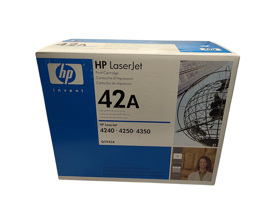 New/Sealed Genuine HP LaserJet 42A Black Toner Print Cartridge High Yield Q5294A $