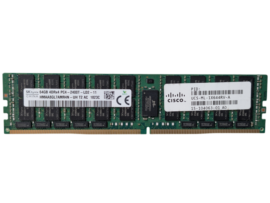 64GB DDR4 Server RAM Memory SK Hynix 64GB 4DRx4 Pc4-2400T-LD2-11  Q-