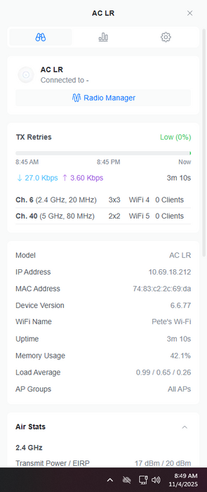Ubiquiti UniFi UAP-AC-LR | Indoor Long Range AC Access Point Q)