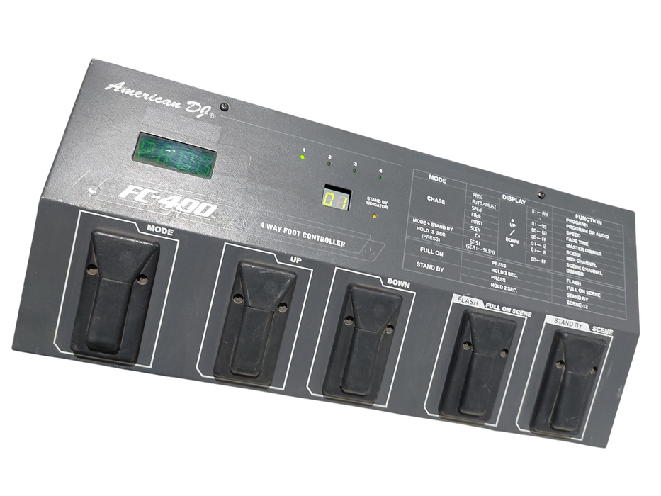 American DJ FC-400 4 Way Foot Controller for Lighting  =