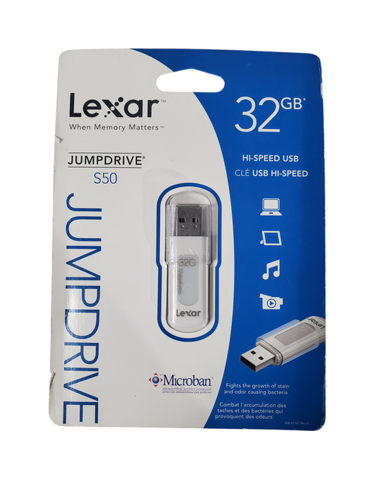 Lexar JumpDrive S50 32GB USB Memory Flash Drive