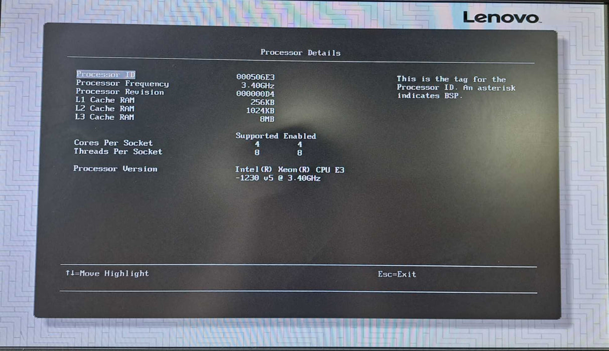 Lenovo X3250 M6 1U 8x 2.5" | Xeon E3-1230 v5 @ 3.40GHz 4C, 8GB DDR4, 9340-8i