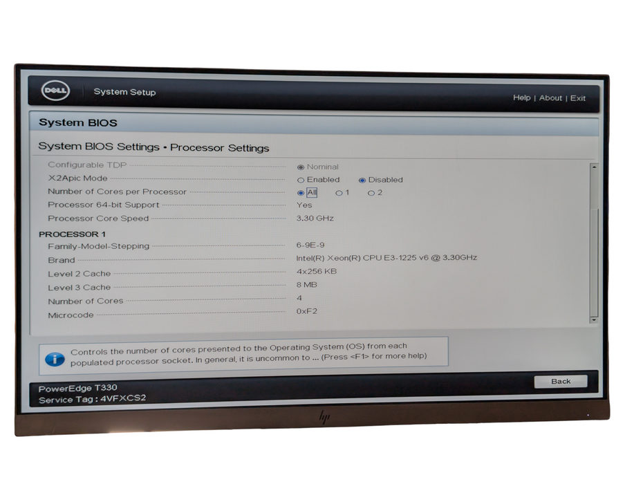 DELL PowerEdge T330 Intel Xeon E3-1225 v6 32GB RAM H330  -