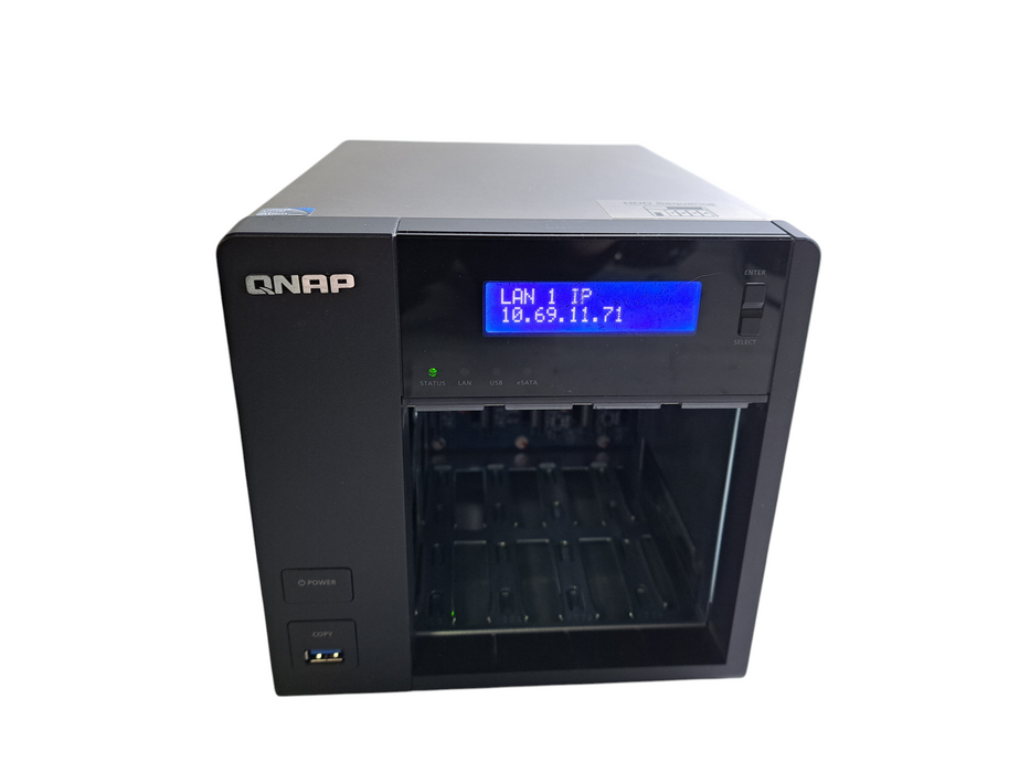QNAP TS-459 PRO II | 4-Bay Network Attached Storage NAS | No HDD/Caddy )