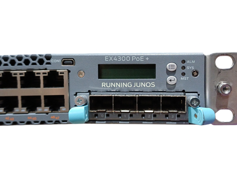 Juniper Networks EX4300-48P 48-Port PoE+ Network Switch W/ 2x 1100W PSU