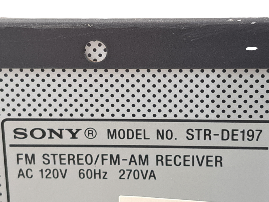 Sony STR-DE197 Audio/Video Control Center FM Stereo/FM-AM Receiver