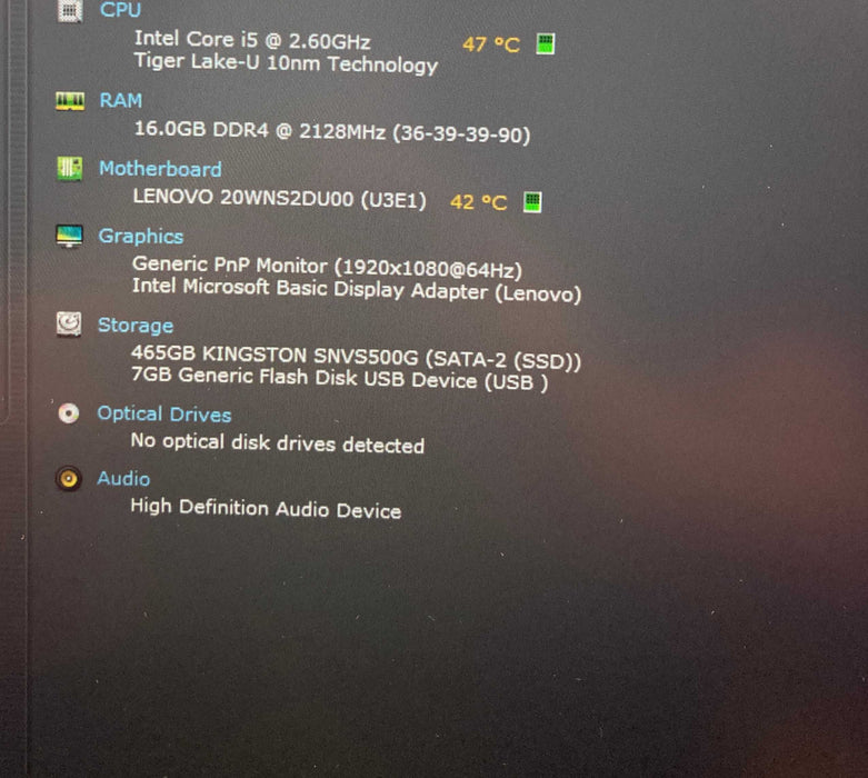 Lenovo ThinkPad T14s Gen 2 TOUCH Core i5-1145G7@2.6 vPRO 16GB RAM 512GB SSD  Lap200