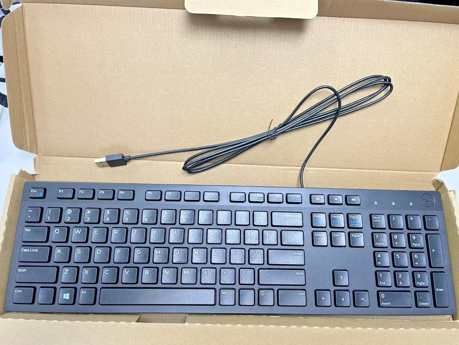 Dell KB216 Wired Multimedia Keyboard – CN-06WMN0 – USB, Black, OEM Genuine