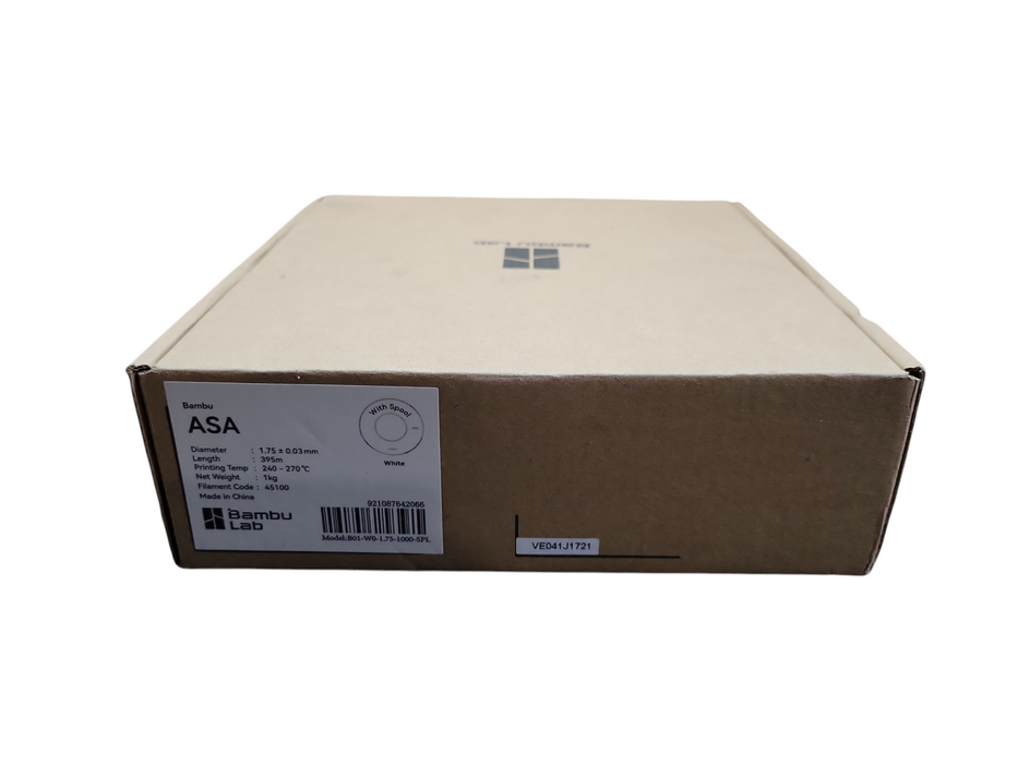 Bambu Lab PLA Basic White Filament –Vibrant Color, Smooth Finish, Easy to  !