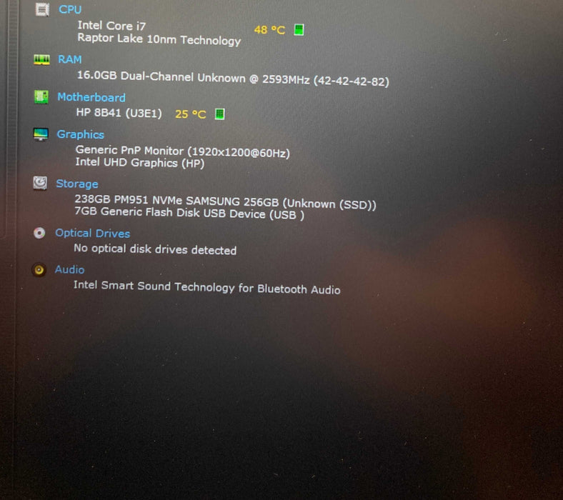HP EliteBook 840 14 G10 i7-1365U 16GB RAM 256SSD Small Damage On LCD READ!  Lap200