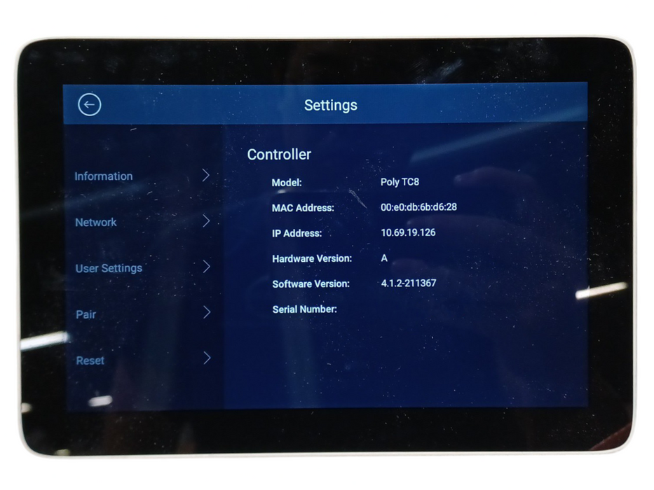 Polycom Poly TC8 P020 Video Conferencing 8" TouchScreen Monitor