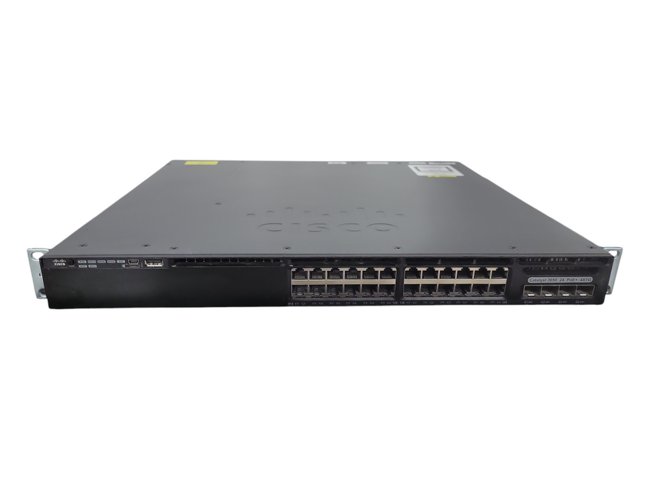 Cisco WS-C3650-24PS-S | 24-Port Gigabit PoE+ | 4x SFP 1x PSU Network Switch !